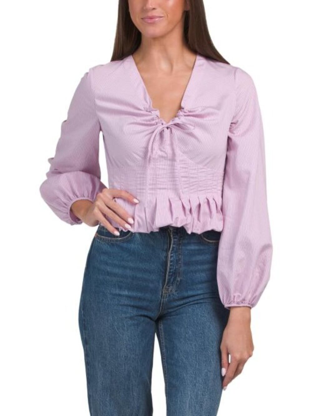 REBECCA TAYLOR Allegra Stripe Blouse